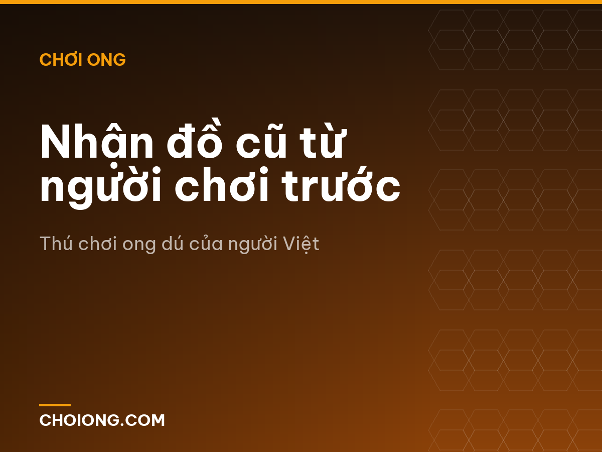 Nhận đồ cũ từ người chơi trước