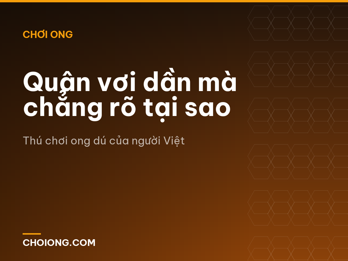 Quân vơi dần mà chẳng rõ tại sao