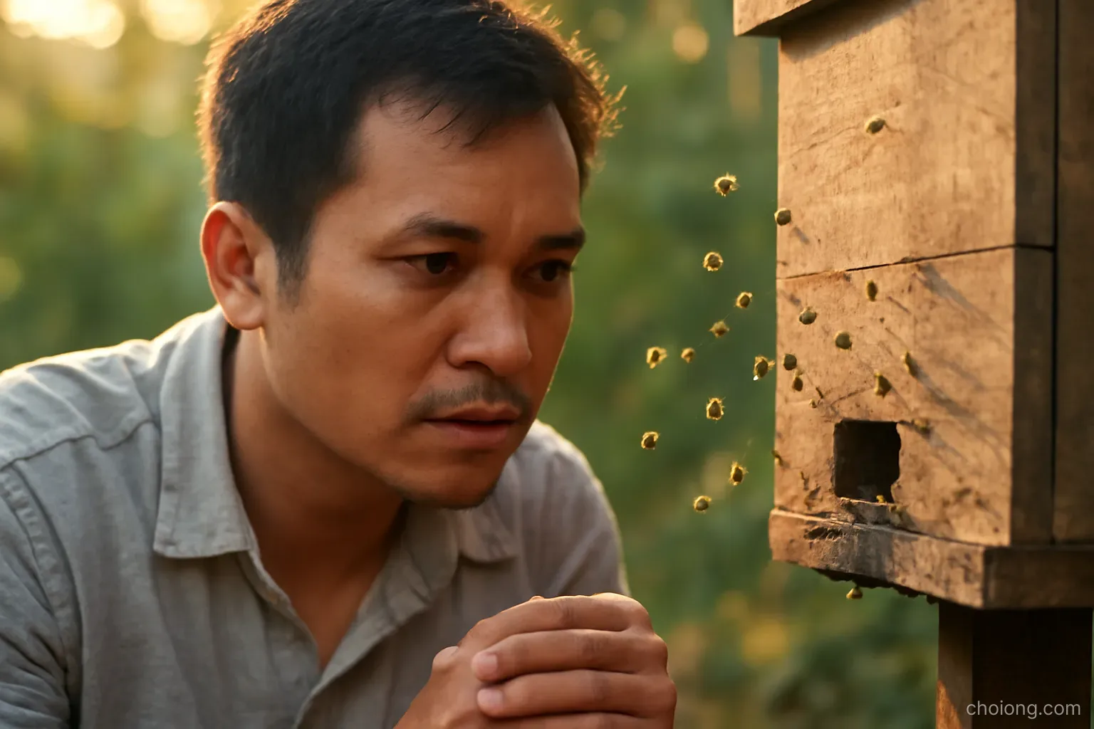 Ong dú bay vòng vòng quanh tổ: điều gì đang xảy ra trong đàn